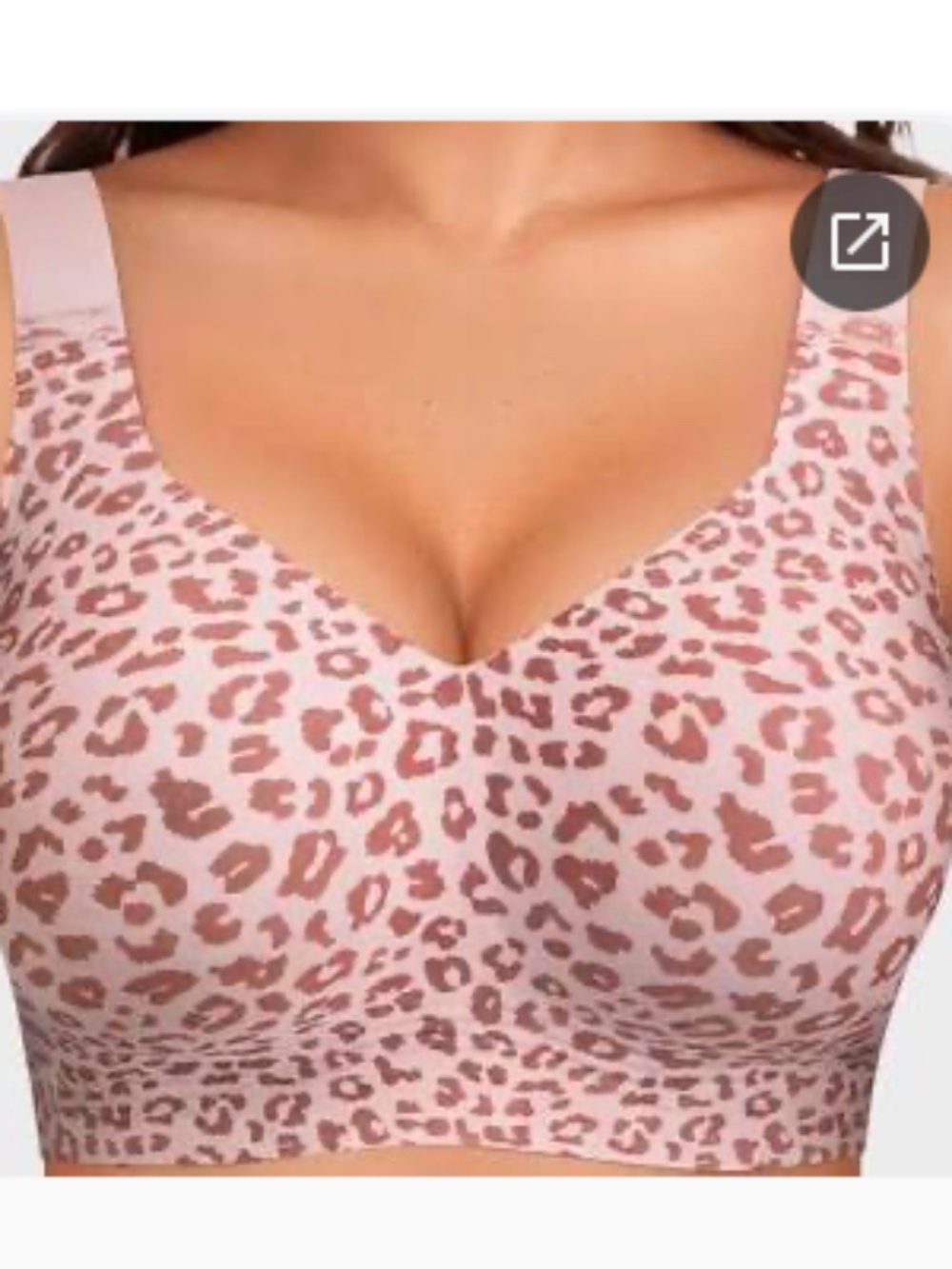 LetsJoli Jelly Wireless Bra for Women. Size M. Animal Print. NWT